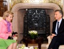 El Presidente recibió a la princesa Astrid de Bélgica