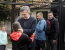 El Presidente recibió a chicos que saldrán a la cancha con los jugadores de la Selección en el Mundial 