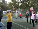 El Presidente recibió a chicos que saldrán a la cancha con los jugadores de la Selección en el Mundial 