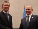 Los presidentes Macri y Putin acordaron trabajar para ampliar la cooperación y el intercambio comercial