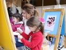 Awada recibió a un grupo de niños por las vacaciones de invierno
