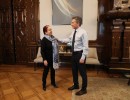 Macri recibió a la nueva directora de la Biblioteca Nacional