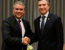 Macri asistió a la ceremonia de asunción del presidente de Colombia