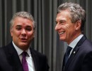 Macri asistió a la ceremonia de asunción del presidente de Colombia