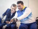 El presidente Macri visitó esta mañana a un deportista paralímpico