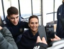 Michetti junto al seleccionado de fútbol para personas con discapacidad intelectual