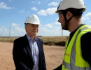 El presidente Macri visitó un parque eólico que generará electricidad para 47.000 hogares