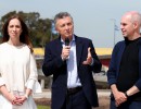 El presidente Macri encabezó el acto de inauguración de un puente entre la Capital y el Conurbano Sur