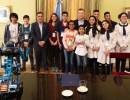 El presidente Macri recibió a los alumnos ganadores de la primera Maratón Nacional de Programación y Robótica