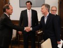 El presidente Macri recibió a directivos de la empresa Shell