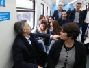 El presidente Macri encabezó la recorrida inaugural del ramal electrificado Vía Circuito del ferrocarril Roca