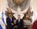 El presidente Macri recibió al Emir del Estado de Qatar, el Jeque Tamin bin Hamad Al Thani