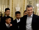 El Presidente saludó a los chicos tailandeses que estuvieron atrapados en una caverna durante 17 días