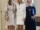 Juliana Awada recibió a Brigitte Macron en Casa Rosada