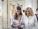 Juliana Awada recibió a Brigitte Macron en Casa Rosada