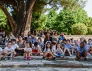 Juliana Awada recibió a un grupo de chicos en Olivos