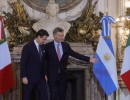 Macri brindó una recepción al primer ministro italiano: Ratificamos que tenemos una agenda rica en términos de futuro
