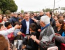 El Presidente saludó a vecinos de Coronel Baigorria