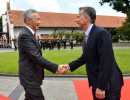 Macri acordó con el primer ministro de Singapur trabajar para aumentar el comercio bilateral