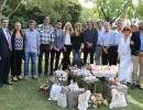 Juliana Awada recibió a un grupo de productores en Olivos