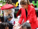 Juliana Awada recibió a un grupo de niños para celebrar la Navidad