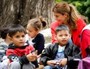 Juliana Awada recibió a un grupo de niños para celebrar la Navidad