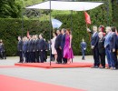 El presidente Macri y la primera dama recibieron en Olivos al presidente de China