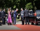 El presidente Macri y la primera dama recibieron en Olivos al presidente de China