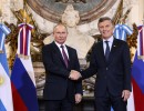 Macri se reunió con el presidente de Rusia, Vladimir Putin