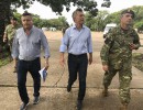 El Presidente recorrió zonas de Chaco afectadas por las inundaciones