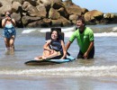 Michetti recorrió playas accesibles para personas con discapacidad
