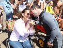 Michetti recorrió playas accesibles para personas con discapacidad