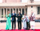 El presidente Macri fue recibido con honores en India