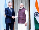 El Presidente se reunió con el Primer Ministro de India