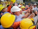 El Presidente recorrió las obras del Polo Educativo del Barrio 31