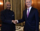 Macri fue recibido por el presidente de India, Ram Nath Kovin