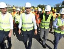 El Presidente recorrió la obra de construcción del Viaducto Mitre