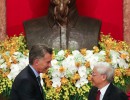 Macri: El trabajo conjunto entre la Argentina y Vietnam promoverá exportaciones y hará crecer la inversión extranjera