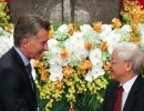Macri: El trabajo conjunto entre la Argentina y Vietnam promoverá exportaciones y hará crecer la inversión extranjera