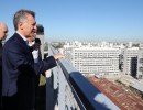 Macri recorrió el complejo de viviendas del plan ProCreAr en el sur de la Ciudad de Buenos Aires