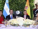 El Presidente y la Primera Dama agasajaron a los Reyes de España