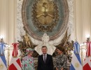 La Primera Dama participó de la ceremonia de recepción a la reina Margarita II de Dinamarca  