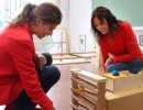 Juliana Awada recorrió las instalaciones de la Fundación Argentina María Montessori