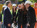 El presidente Mauricio Macri recorrió el Paseo del Bajo