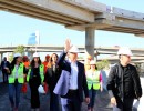 El presidente Mauricio Macri recorrió el Paseo del Bajo