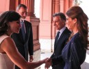El presidente Macri recibió a los Reyes de España