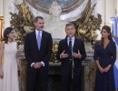 El presidente Macri recibió a los Reyes de España