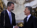 El presidente Macri recibió a los Reyes de España