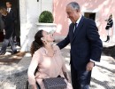 Michetti junto al presidente de Portugal