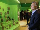 Macri visitó la muestra de piezas precolombinas de García Uriburu en el Museo Histórico Nacional